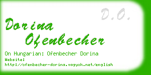 dorina ofenbecher business card